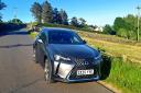 The Lexus UX300e pictured in the recent sunny conditions enjoyed across West Yorkshire
