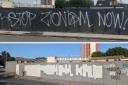 ‘Zionsim’ graffiti painted over after being called a ‘vile act of vandalism’