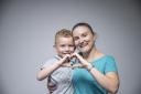 Aiden Davis, a blood recipient from Eastleigh, with mum Steph