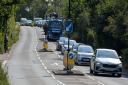 Traffic on Forest Road in Newport