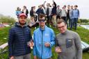 Paul Watts/PBWPIX - Solent Sailing competition winners  (L-R) Elias Paakkinen (2nd place), Noah McWatters (1st place) and Felix Trattner (3rd Place)