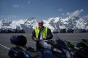 Peter Garland on a motorbike adventure in Austria