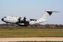 RAF Airbus A400M Atlas flew over Worcestershire.