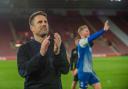 AFC Totton celebrate their Southampton Senior Cup success at St Mary's