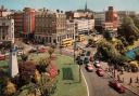 Wonderful old postcard from 1974 of Bournemouth Square was sent in by Daily Echo reader Roy Freer. It shows the old roundabout and junctions leading to Richmond hill, left, with Old Christchurch Road and Gervis Place to the right.   Do you remember