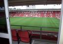 TOUR OF THE ST MARY'S STADIUM NEW GROUND OF THE SAINTS VIEW FROM CORPORATE BOX