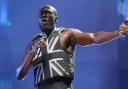 Stormzy performing on the Pyramid Stage during the Glastonbury Festival (Yui Mok/PA)