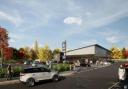 A CGI image of the new Aldi store in Totton