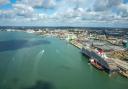 A traffic warning has been issued as five cruise ships dock in Southampton today