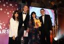 From left: Claudia Winkleman, Adrian Cook (Costa MD International, Michaela Wilson, Gordon Mowat (Costa MD EMENA)