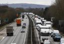 The A34 is closed near Newbury after a crash