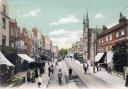London Road, as featured in an FGO Stuart postcard.