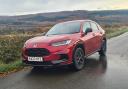 The Honda ZR-V pictured near Bradfield, South Yorkshire, during a roadtest