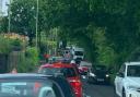 Road works cause rush-hour traffic to build on A27 Kanes Hill