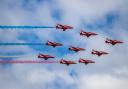 The Red Arrows over Hampshire