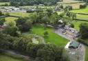 Drone shot showing the location of the proposed helipad