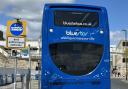 Stock photo of Bluestar bus in Southampton city centre.