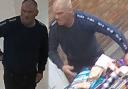 A man seen with a trolley full of food is being sought by police in connection with a shoplifting incident at Tesco in Dibden