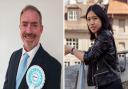 Paul Barrett (L) and Fennie Yap (R) are standing in the General Election