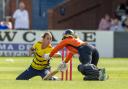 Southern Vipers’ Rhianna Southby is run out by South East Stars  during the Charlotte Edwards Cup semi-final match at the Incora County Ground, Derby