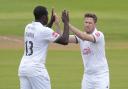 Hampshire's Liam Dawson (right) has been recalled by England.