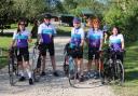 Riders took part in the Dawn to Dusk 100-mile cycle challenge for PLANETS cancer charity.