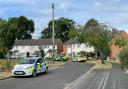 Police at an address in Viney Avenue, Romsey