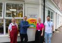 A public access defibrillator has been installed at Mansbridge's Round About café