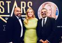 Anish Patel, This Morning presenter Josie Gibson, and Samir Patel at the Stars of Social Care awards ceremony in London