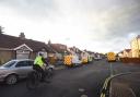 The scene of the incident in Southcroft Road, Gosport. Picture: Solent News Agency