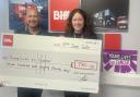 Biffa Waste Services have presented Young Lives vs Cancer with a cheque for £780