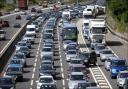 One lane blocked on the M27 causing delays ahead of rush-hour traffic
