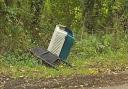 Cat carrier fly-tipped near Romsey