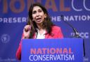 Suella Braverman spoke out at a National Conservatism conference in America after being re-elected as MP for Fareham