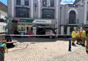 Four were injured after a Vauxhall car crashed into the Morrisons store in Romsey