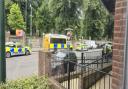 Police descended on Chapel Road around 10.45am