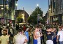 Fans gather on Above Bar Street after heartbreaking Euro 2024 defeat