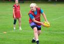 Net Heys in England Deaf Rugby training