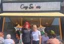 Cozy Seven barista Lily Smallman, left, with manager Lisa Aldridge