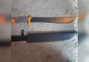 The machete seized by police in Southampton
