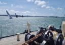 Great viewing from SS Shieldhall for the racing from Cowes