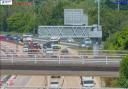 Vehicle fire blocks one lane eastbound on the M27 - Live