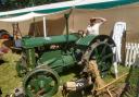 Debbie Major with one of the vintage farm vehicles used to highlight the work of the Women's Land Army during the Second World War