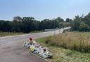 Floral tributes have been paid to the motorcyclist in his 20s