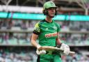 LONDON, ENGLAND - AUGUST 08: Freya Kemp of Southern Brave looks on during The Hundred match between Oval Invincibles Women and Southern Brave Women at The Kia Oval on August 08, 2024 in London, England.  (Photo by Nathan Stirk - ECB/ECB via Getty Images)