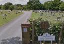 The gates to the Eling Cemetery