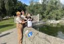 Connor Keetley and James Hilton-Foster from Madagascar the Musical visited Marwell Zoo