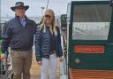 HPHA chairman Anthony Smith and Jo Shields at the naming ceremony on Hythe Pier