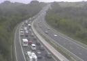 M3 traffic backing up. Picture: Highways England