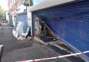 The damage to the Morrisons Daily store in Eastleigh